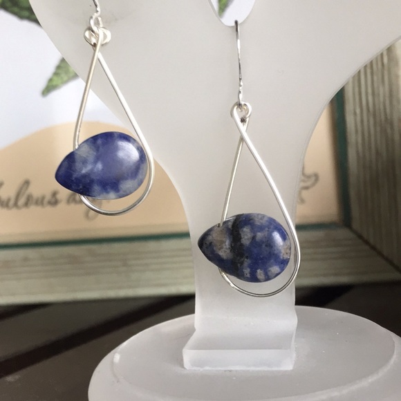 Whimsical Turtle Jewelry - 🍁$15 Deals🍁 🐢💕HP Staples💕Denim Lapis Hoop Earrings